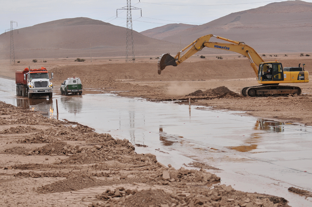 77 familias de Provincia del Tamarugal afectadas por lluvias del invierno altiplánico