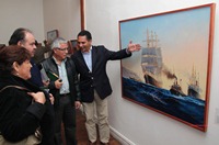 Obras  de pintor iquiqueño  Carlos Tan en Sala de Arte Collahuasi Pica