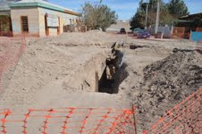 Alergias por polvo en suspensión por obras de alcantarillado en Huara