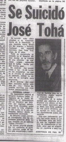 El crimen de José Tohá: se pone fin a la impunidad y es el principio de la búsqueda de justicia