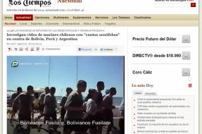 Medios argentinos, peruanos y bolivianos dan portada a video xenófobo de marinos chilenos