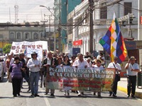 Agrupaciones Indígenas alertaron en marcha: “Nos estamos quedando sin agua”