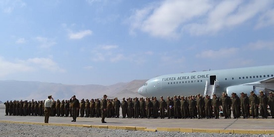Recambio de contingente de Fuerzas Especiales de Carabineros, para reforzar servicios preventivos