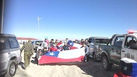 Hinchas de La Roja se toman el paso fronterizo de Colchane camino a Brasil