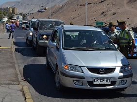 Ante afluencia en las rutas por festividad de La Tirana, Carabineros intensifica controles