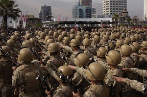 Unos cuatrocientos soldados hicieron su juramento ante la bandera