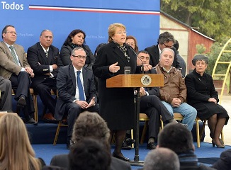 Junto a Presidenta Bachelet el alcalde Soria participó en el lanzaminto del programa «Seguridad para todos»
