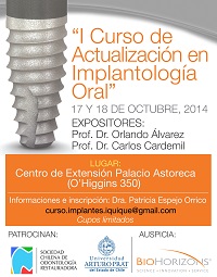 UNAP realiza Primer Curso de Actualización en Implantología Oral