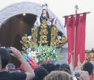 Programa oficial de la Virgen de la Candelaria en pueblo de San Lorenzo