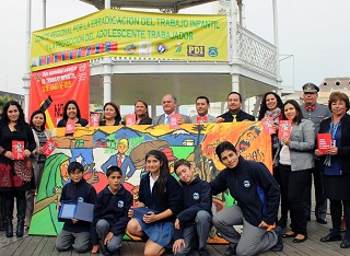 Premian a ganadores del concurso de lienzos  “No al Trabajo Infantil, sí a la Educación de Calidad”