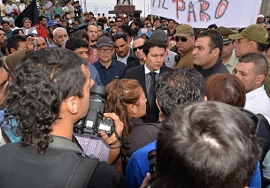 Recrudecen las movilizaciones. Intendente (s) trata de dialogar en medio de toma de Rotonda El Pampino