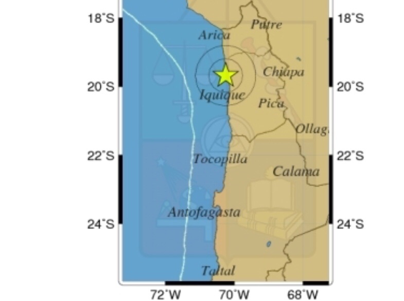 Dos sismos sobre 4 grados se sintieron en jornada dominical en Iquique