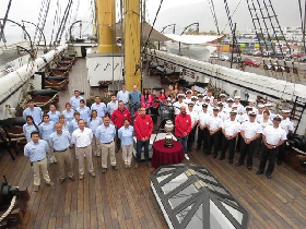 Copa América visitó museo Corbeta Esmeralda