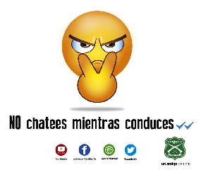 Lanzan campaña «No chatees mientras conduces»