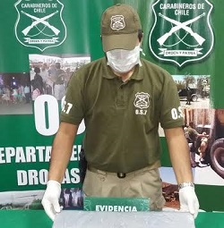 Carabineros decomisó más de 6 mil dosis de marihuana prensada