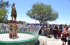 Inauguran plaza en honor a la mujer pampina