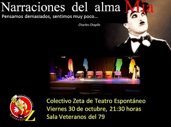«Narraciones del Alma», presenta el Colectivo Zeta de Teatro Espontáneo