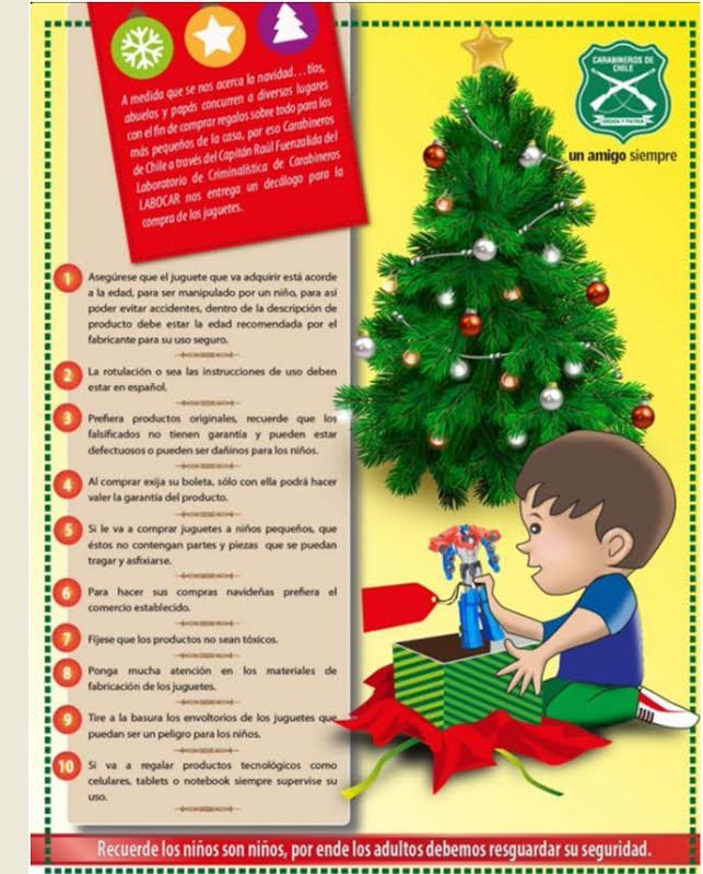 Carabineros llama a mantener actitud correcta para celebrar una Navidad segura