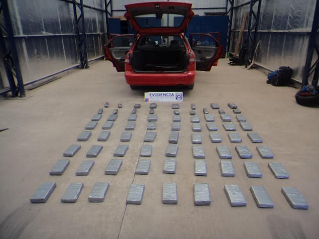 Aduanas incauta 197 kilos de droga en pasos fronterizos de la Región de Tarapacá