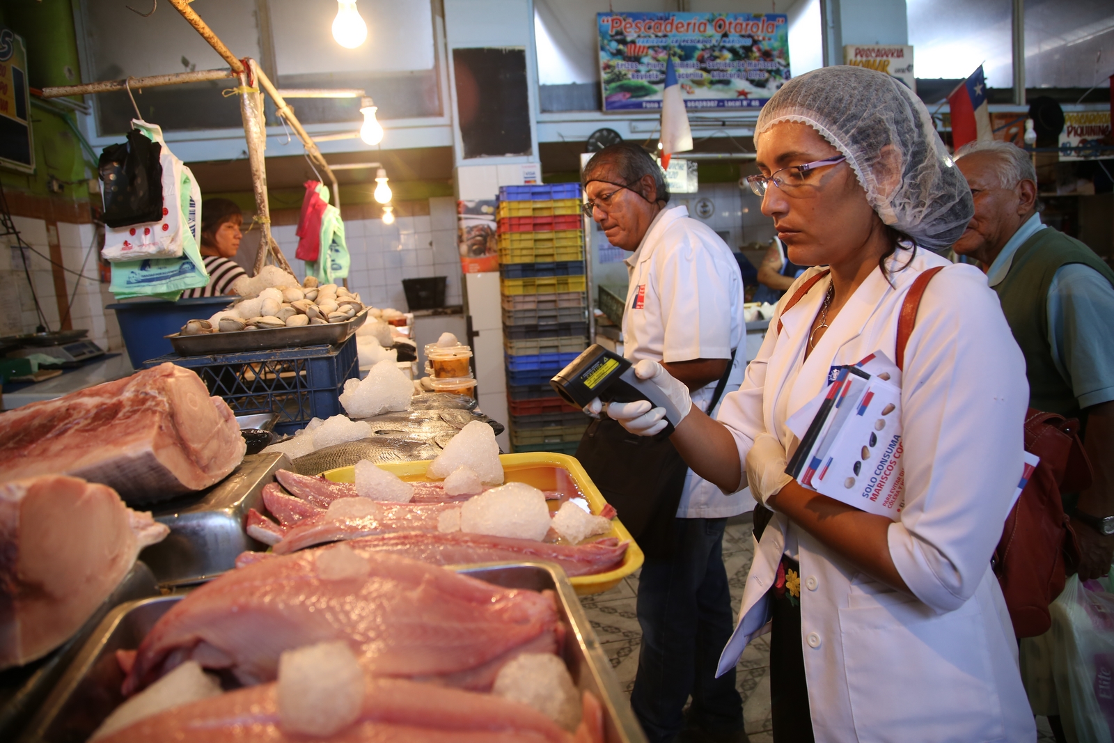 23 kilos de ceviche, perol y mariscos precocidos decomiso Seremi de Salud en Semana Santa