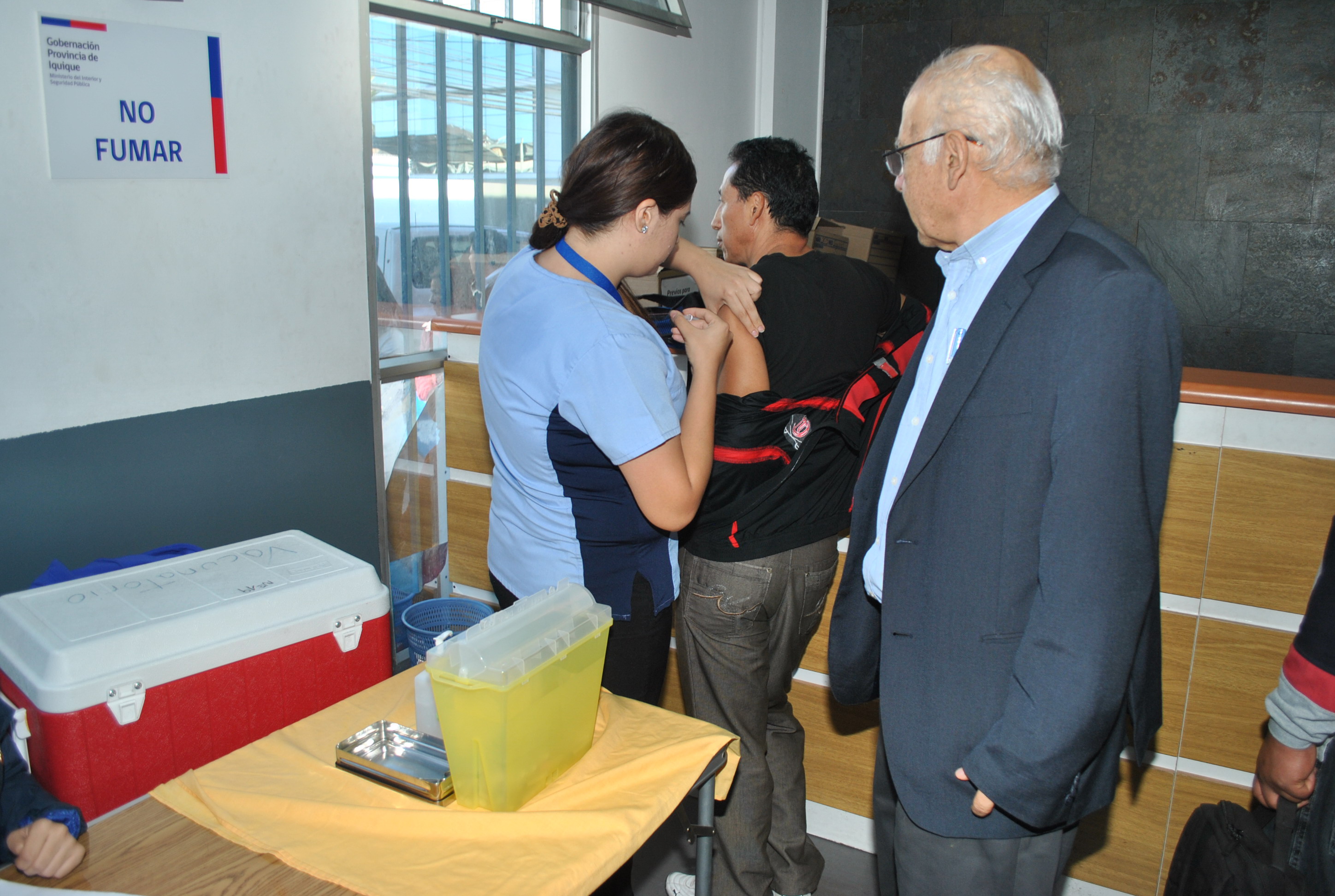 85 migrantes vacunados contra la influenza en el Departamento de Extranjeria