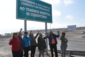Retiran cartel de bienvenida, que causó polémica en Alto Hospicio