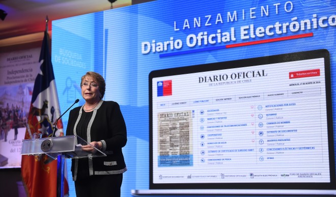 Presidenta de la República preside lanzamiento del Diario Oficial en formato electrónico