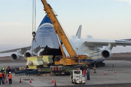 El avión más grande del mundo, de fabricación ucraniana aterrizó  por primera vez en Iquique