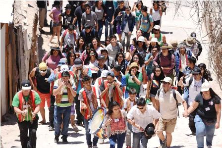 Jóvenes indígenas se compromete masivamente «Por la Defensa de la Madre Tierra»