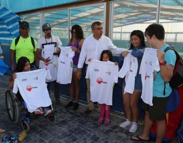 Alcalde Soria despide a 5 deportistas que viajan a Santiago a juegos paralímpicos
