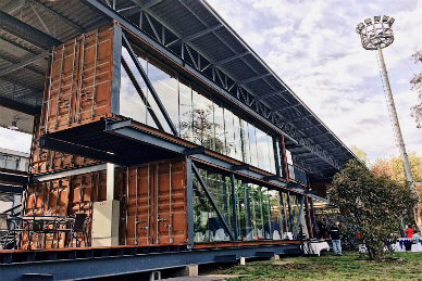 Usach inaugura primer edificio hecho de materiales reciclados en América Latina