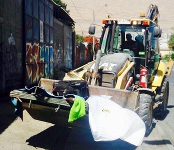 Camiones municipales extraen diariamente 24 metros cúbicos de escombros, actividad extra al retiro de basura domiciliario