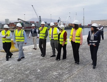 Subsecretario de Transportes recorrió instalaciones portuarias para supervisar proceso de reconstrucción del terminal