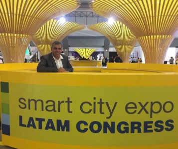 Alcalde Soria participa en congreso de ciudades inteligentes en México