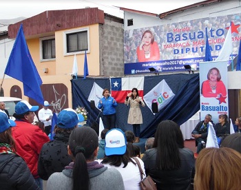 Candidata a diputada Mariela Basualto inauguró sede de su comando electoral