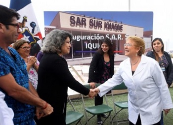Jefa de Estado en Iquique: “Estamos haciendo un esfuerzo sin precedentes en materia de hospitales y centros de s