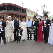 Con atuendos típicos fucionarios de Bienes Nacionales, encabezaron recorrido patrimonial por inmuebles fiscales