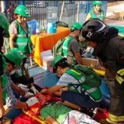Con simulacro de terremoto vecinos de Padre Hurtado-NuevoChile finalizan curso de emergencia