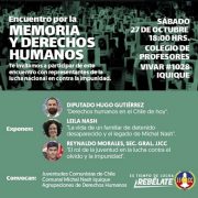 Legado de Michel Nash, DDHH en el Chile de hoy y el rol de la juventud serán ejes temáticos de jornada Por la Memoria y los Derechos Humanos