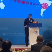 Alcalde Mauricio Soria, único edil chileno presente en el Foro Internacional más importante del mundo, que se realiza en China