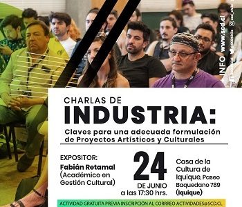 Una charla orientada a la generación de proyectos culturales, realizará en Iquique la Sociedad Chilena de Autores e Intérpretes