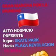 Gran Marcha por la Dignidad en Alto Hospicio, desde el Skate Park del sector de La Pampa, a la Plaza Belén