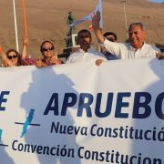 En distintos puntos de la ciudad se dio el vamos a la campaña electoral por el Apruebo Una Nueva Constitución para Chile