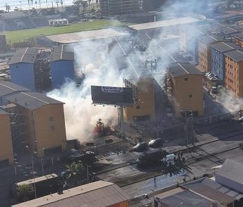 Violentos incidentes en zona cero terminó con ingreso de FFEE de Carabineros a Condominio privado y a lo menos 5 detenidos