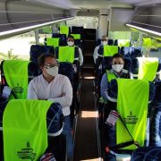 Minera pone en marcha primeros buses eléctricos en Tarapacá destinados al traslado de trabajadores hacia su terminal marítimo