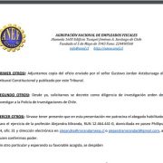ANEF apunta la mira a la ANI y TC y denuncia ante el Fiscal Abbott intercambio de oficios con información de Inteligencia
