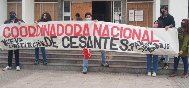 Trabajadores cesantes se manifestaron en frontis de la Intendencia y difundieron sus demandas ante crisis por la pandemia