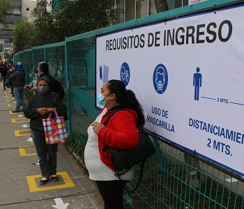 Municipalidad despliega a equipos de Dirección de Tránsito, para demarcar espacios para el distanciamiento físico