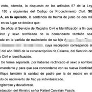 Corte ordena modificar certificado de nacimiento de hijo, permitiendo que padre sea reconocido como madre