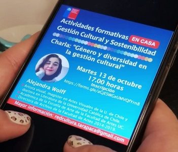 Presentarán dos charlas sobre  sobre gestión cultural y su relación con temáticas de genero